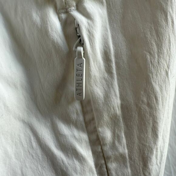 Athleta White Oversized Button Down Shirt XS - Picture 7 of 10